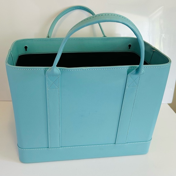 Tote Bag With Handles Sky Blue Aquamarine 13.5 X 8 X 10.5 Dog Carrier - Picture 1 of 11